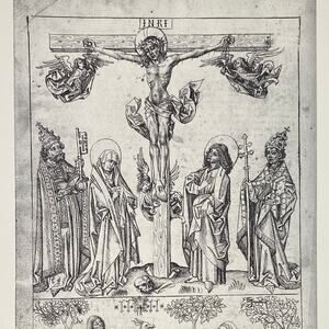 Strassburg Chronicle, Crucifixion, Drawing, Print, Classic Art, ~ 240623-WH 595